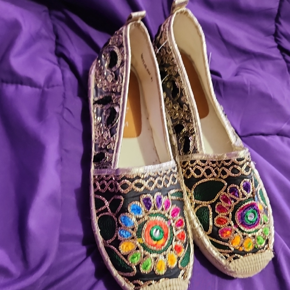 Patrizia By Spring Step Colorful Embroidered Women's Shoes